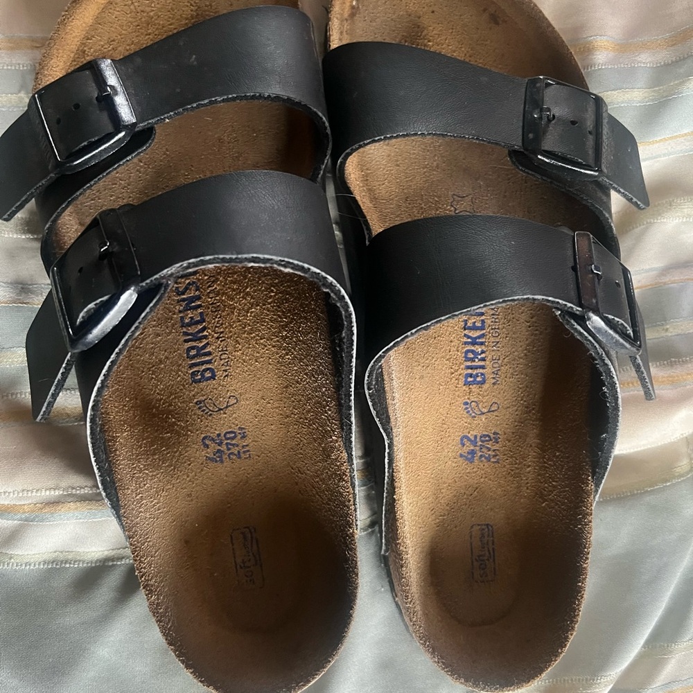 Birkenstock Black Footbed Sandals